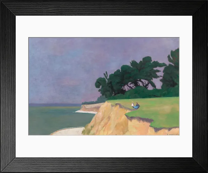 Framed Print : Falaise à Vasouy, 1910. Creator: Vallotton, Felix Edouard (1865-1925) Framed Print : Falaise à Vasouy, 1910. Creator: Vallotton, Felix Edouard (1865-1925)