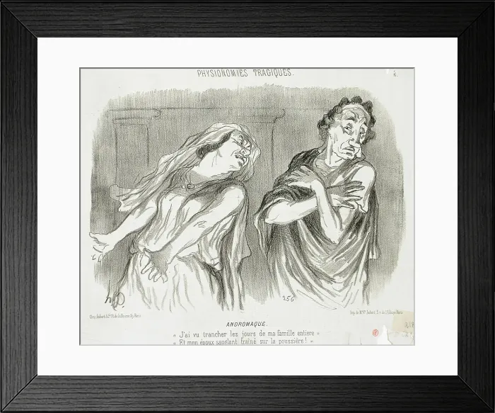 Framed Print : Andromaque, 1851. Creator: Honore Daumier Framed Print : Andromaque, 1851. Creator: Honore Daumier