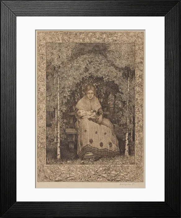 Framed Print : First Summer, 1904. Creator: Vogeler, Heinrich (1872-1942) Framed Print : First Summer, 1904. Creator: Vogeler, Heinrich (1872-1942)