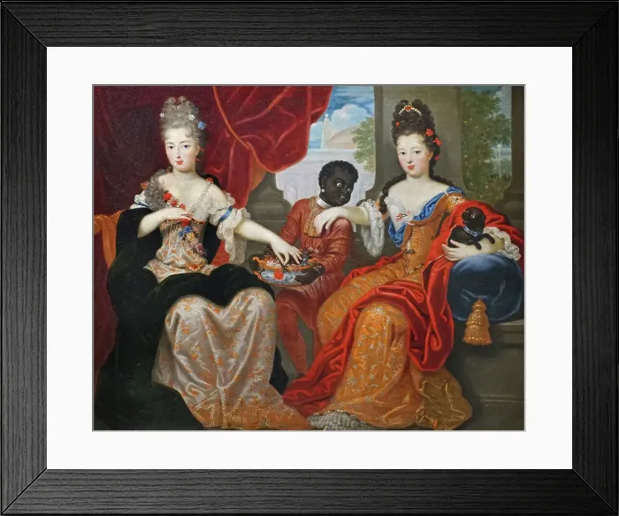 Framed Print : Francoise Marie de Bourbon (1677-1749), called Mademoiselle de Blois and Louise Françoise... c.1690 Creator: Vignon, Philippe (1638-1701) Framed Print : Francoise Marie de Bourbon (1677-1749), called Mademoiselle de Blois and Louise Françoise... c.1690 Creator: Vignon, Philippe (1638-1701)