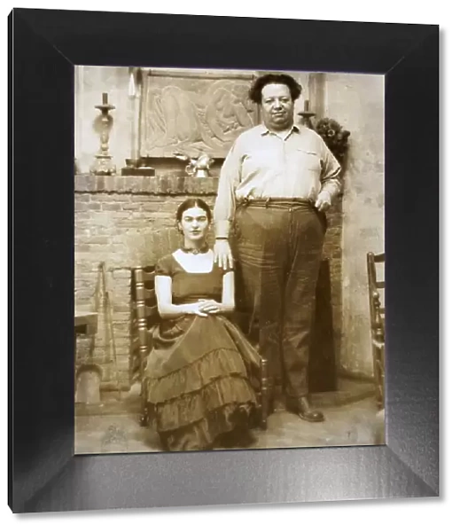 Frida Kahlo and Diego Rivera, 1931. Creator: Juley, Paul A. (1867-1937)