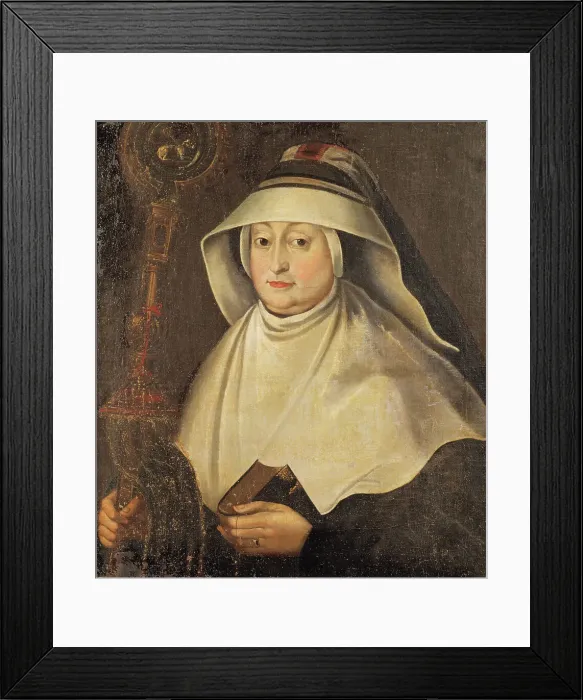 Framed Print : Krystyna Eufemia Radzivill (1598-1657), Abbess at the Benedictine convent in Nesviz. Creator: Unknown Framed Print : Krystyna Eufemia Radzivill (1598-1657), Abbess at the Benedictine convent in Nesviz. Creator: Unknown
