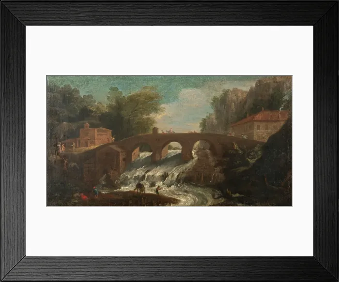 Framed Print : Landscape, c18th century. Creator: Anon Framed Print : Landscape, c18th century. Creator: Anon
