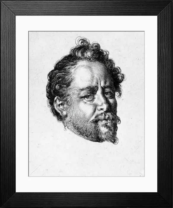 Framed Print : Portrait of Bartholomeus Spranger, 1597. Creator: Jan Muller Framed Print : Portrait of Bartholomeus Spranger, 1597. Creator: Jan Muller