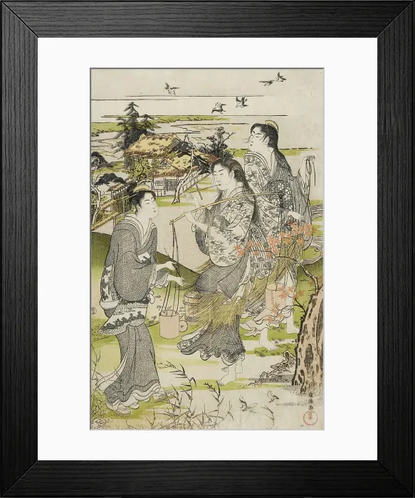 Framed Print : Noda no Tamagawa, c1787. Creator: Kubo Shunman Framed Print : Noda no Tamagawa, c1787. Creator: Kubo Shunman
