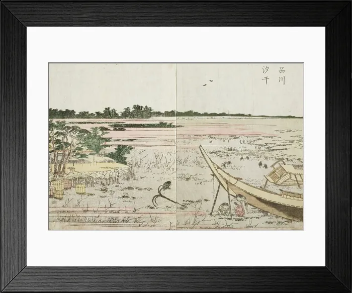 Framed Print : Shinagawa, c1802. Creator: Hokusai Framed Print : Shinagawa, c1802. Creator: Hokusai