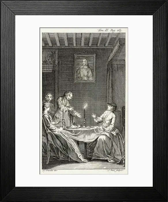 Framed Print : Illustration from Tom Jones, published 1750. Creator: Jan Punt Framed Print : Illustration from Tom Jones, published 1750. Creator: Jan Punt