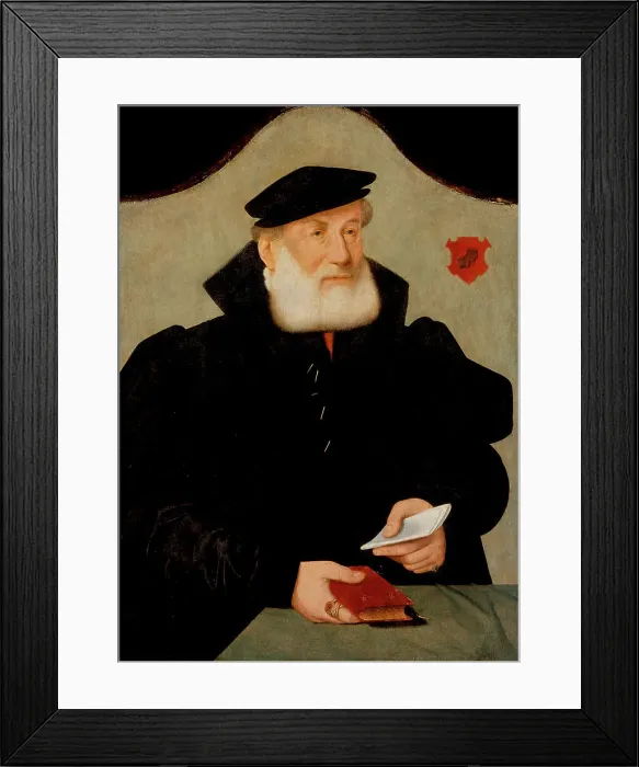 Framed Print : Portrait of Wilhelm Kannengiesser, c1550. Creator: Bartholomaeus Bruyn the Elder Framed Print : Portrait of Wilhelm Kannengiesser, c1550. Creator: Bartholomaeus Bruyn the Elder