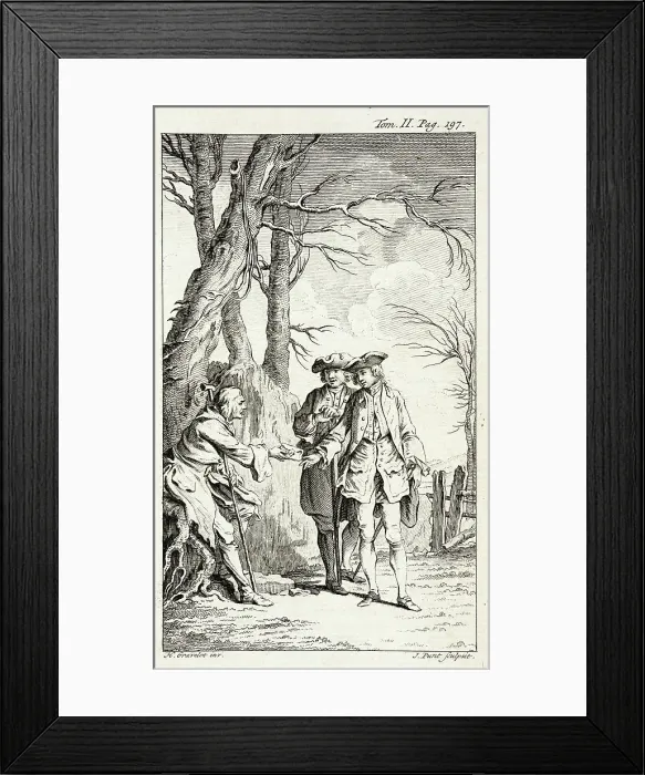 Framed Print : Illustration from Tom Jones, published 1750. Creator: Jan Punt Framed Print : Illustration from Tom Jones, published 1750. Creator: Jan Punt