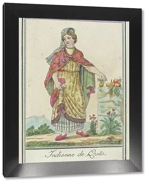 Costumes de Différents Pays, Indienne de Quito, c1797. Creators: Jacques Grasset de Saint-Sauveur, LF Labrousse