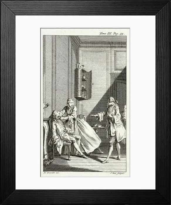 Framed Print : Illustration from Tom Jones, published 1750. Creator: Jan Punt Framed Print : Illustration from Tom Jones, published 1750. Creator: Jan Punt