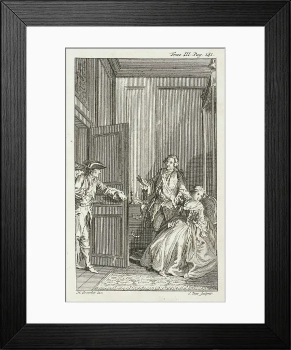 Framed Print : Illustration from Tom Jones, published 1750. Creator: Jan Punt Framed Print : Illustration from Tom Jones, published 1750. Creator: Jan Punt