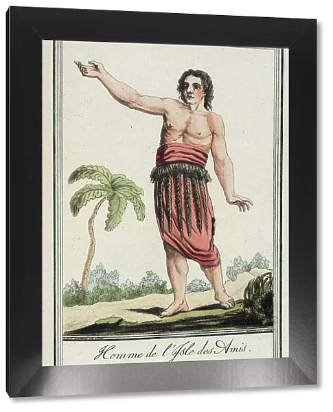 Costumes de Différents Pays, Homme de l'Isle des Amis, c1797. Creators: Jacques Grasset de Saint-Sauveur, LF Labrousse