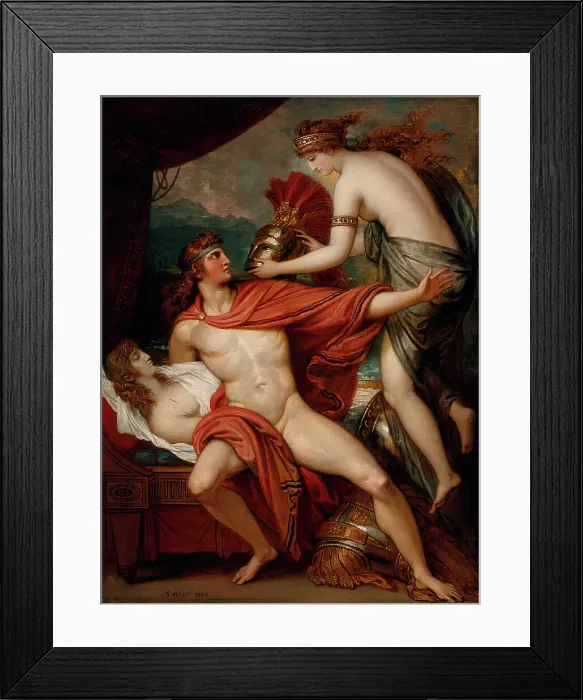 Framed Print : Thetis Bringing the Armor to Achilles, 1804. Creator: Benjamin West