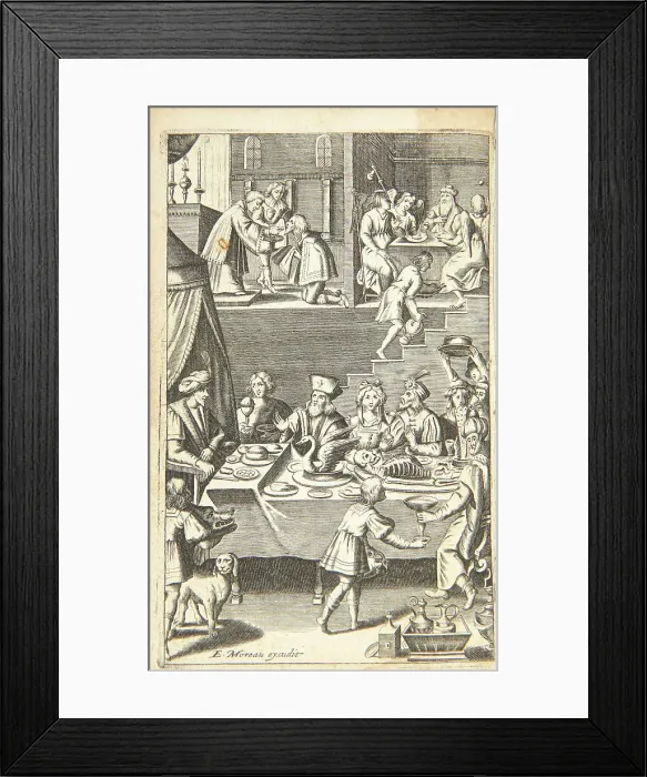 Framed Print : Illustration for Le tombeau des delices du monde by Jean Puget de La Serre, 1631. Creator: Jode, Pieter I, de (1570-1634). Illustration for Le tombeau des delices du monde by Jean Puget de La Serre, 1631 Framed Print : Illustration for Le tombeau des delices du monde by Jean Puget de La Serre, 1631. Creator: Jode, Pieter I, de (1570-1634). Illustration for Le tombeau des delices du monde by Jean Puget de La Serre, 1631