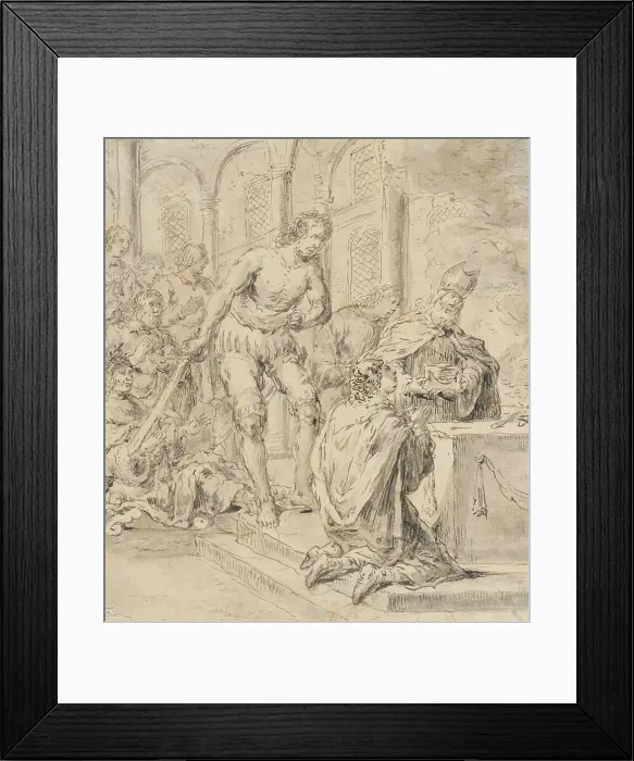 Framed Print : Sacrificial Scene, between 1596 and 1674. Creator: Leonard Bramer Framed Print : Sacrificial Scene, between 1596 and 1674. Creator: Leonard Bramer