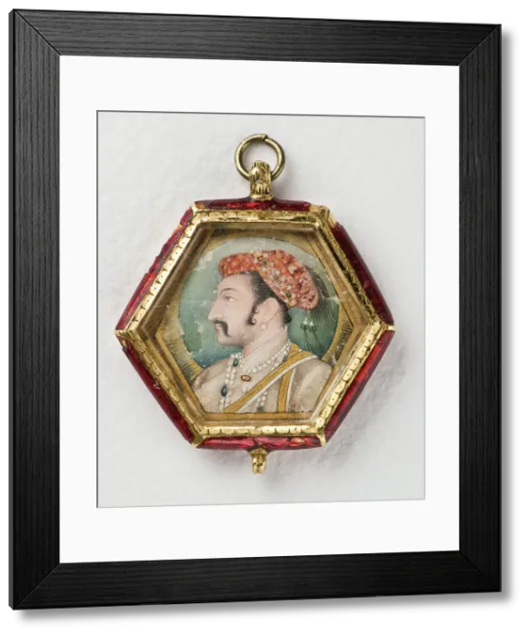 Framed Print : Nur-ud-din Salim Jahangir, 1569-1627, Great Mughal, c17th century. Creator: Unknown Framed Print : Nur-ud-din Salim Jahangir, 1569-1627, Great Mughal, c17th century. Creator: Unknown