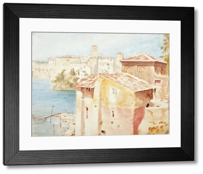 Framed Print : 65 Chaitamoni, Naples, Printed 1846 circa. Creator: Calvert Jones Framed Print : 65 Chaitamoni, Naples, Printed 1846 circa. Creator: Calvert Jones