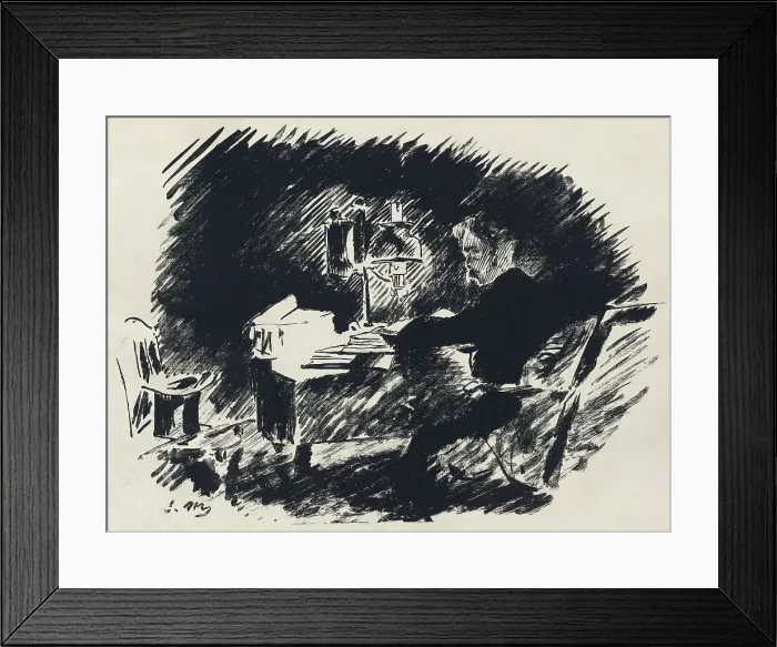 Framed Print : Illustration for the poem Le Corbeau (The Raven) by Edgar Allan Poe, 1875. Creator: Manet, Édouard (1832-1883). Illustration for the poem Le Corbeau (The Raven) by Edgar Allan Poe, 1875. Creator: Manet, Édouard (1832-1883) Framed Print : Illustration for the poem Le Corbeau (The Raven) by Edgar Allan Poe, 1875. Creator: Manet, Édouard (1832-1883). Illustration for the poem Le Corbeau (The Raven) by Edgar Allan Poe, 1875. Creator: Manet, Édouard (1832-1883)