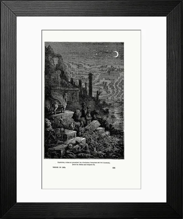 Framed Print : Illustration from Les terres du ciel voyage astronomique sur les autres mondes by Camille... 1884 Creator: Anonymous. Illustration from Les terres du ciel voyage astronomique sur les autres mondes by Camille Framed Print : Illustration from Les terres du ciel voyage astronomique sur les autres mondes by Camille... 1884 Creator: Anonymous. Illustration from Les terres du ciel voyage astronomique sur les autres mondes by Camille