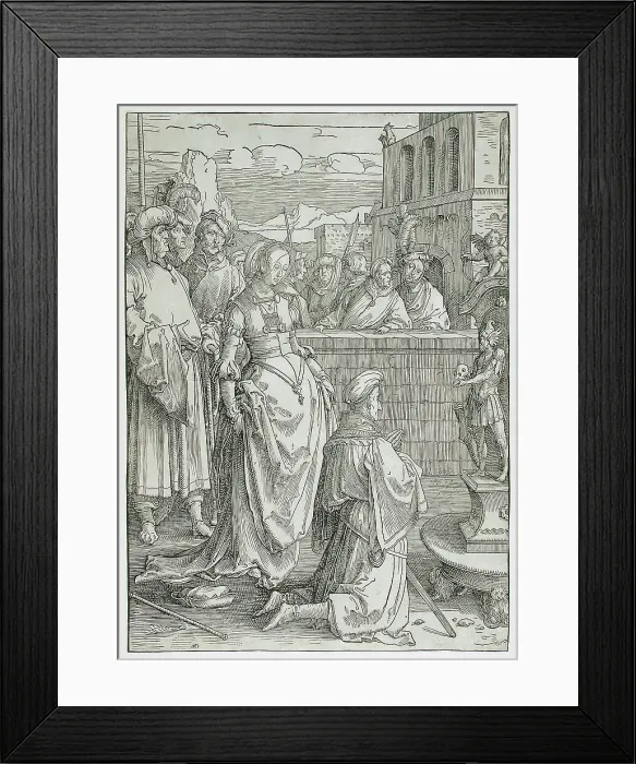 Framed Print : Solomon's Idolatry, c1514. Creator: Lucas van Leyden Framed Print : Solomon's Idolatry, c1514. Creator: Lucas van Leyden