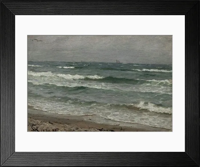 Framed Print : Seascape. Skagen, 1882. Creator: Peder Severin Kroyer Framed Print : Seascape. Skagen, 1882. Creator: Peder Severin Kroyer