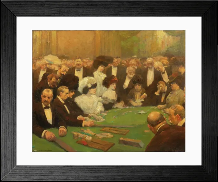 Framed Print : In the casino, c.1907. Creator: Boettinger, Hugo (1880-1934)