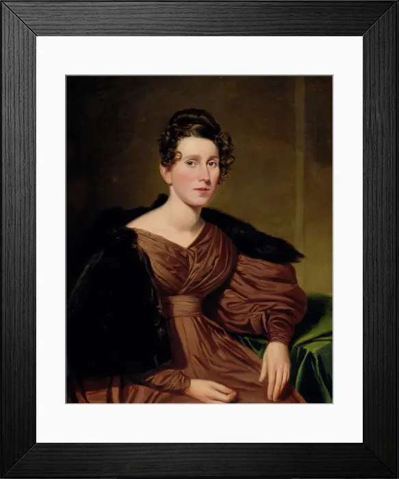 Framed Print : Portrait of a Lady, 1836. Creator: Charles Loring Elliott Framed Print : Portrait of a Lady, 1836. Creator: Charles Loring Elliott