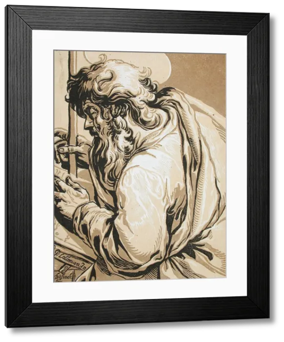 Framed Print : Saint Matthew, between 1620 and 1630. Creator: Ludolph Busing Framed Print : Saint Matthew, between 1620 and 1630. Creator: Ludolph Busing