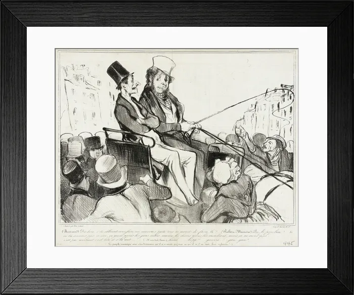 Framed Print : (Bertrand), Dis donc, s'ils allaient nous faire.. 1838. Creator: Honore Daumier Framed Print : (Bertrand), Dis donc, s'ils allaient nous faire.. 1838. Creator: Honore Daumier