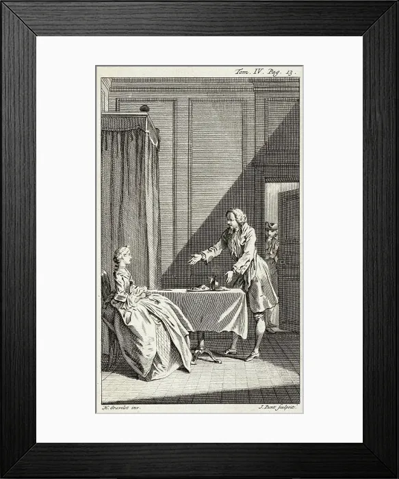 Framed Print : Illustration from Tom Jones, published 1750. Creator: Jan Punt Framed Print : Illustration from Tom Jones, published 1750. Creator: Jan Punt