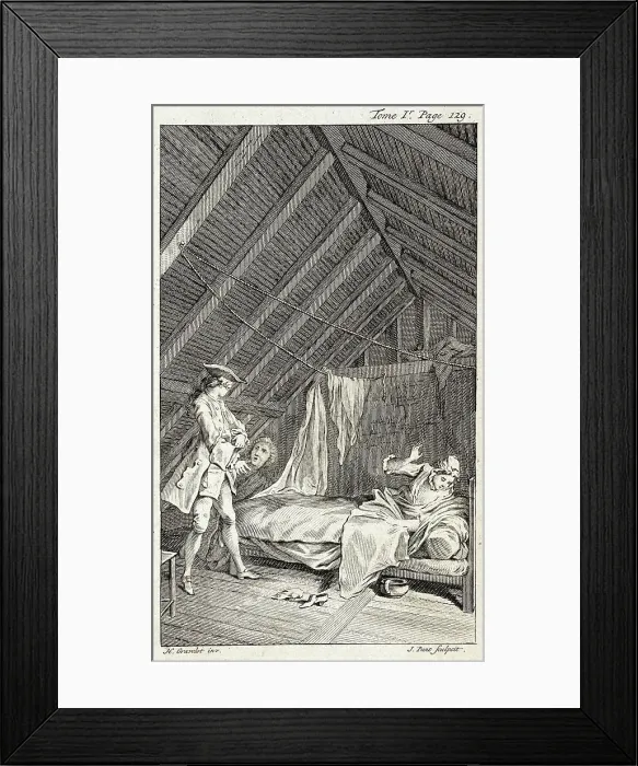 Framed Print : Illustration from Tom Jones, published 1750. Creator: Jan Punt Framed Print : Illustration from Tom Jones, published 1750. Creator: Jan Punt