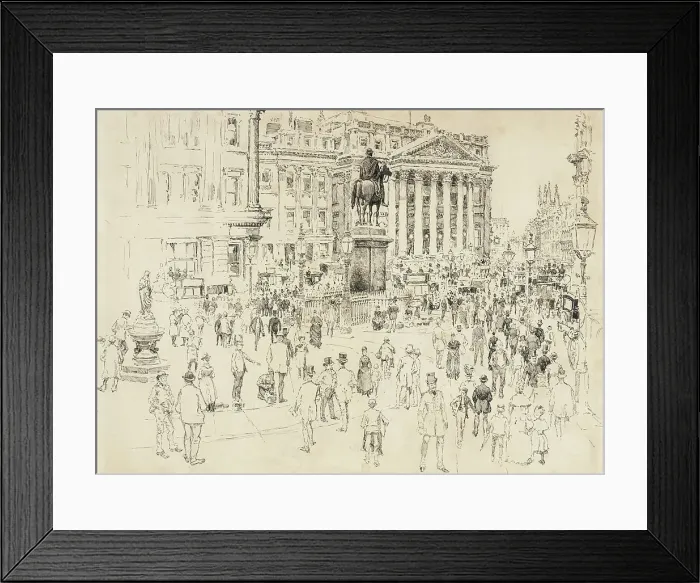 Framed Print : The Mansion House, Home of the Lord Mayor, 1888. Creator: Joseph Pennell Framed Print : The Mansion House, Home of the Lord Mayor, 1888. Creator: Joseph Pennell