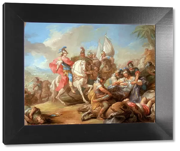 The Victory of Alexander over Porus, c1738. Creator: Carle van Loo