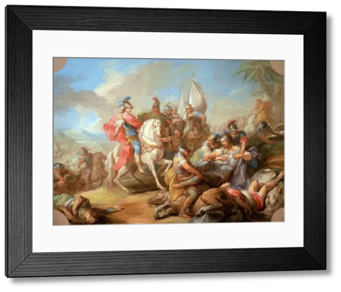 Framed Print : The Victory of Alexander over Porus, c1738. Creator: Carle van Loo Framed Print : The Victory of Alexander over Porus, c1738. Creator: Carle van Loo