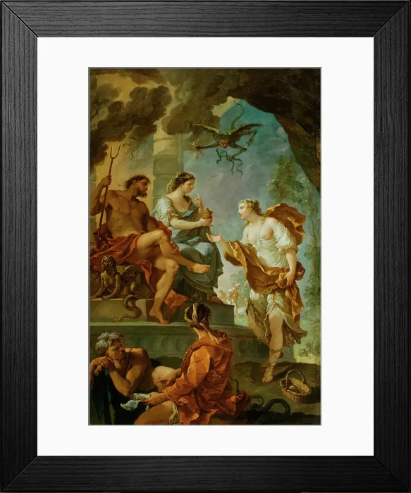 Framed Print : Psyche Obtaining the Elixir of Beauty from Proserpine, c1735. Creator: Charles-Joseph Natoire Framed Print : Psyche Obtaining the Elixir of Beauty from Proserpine, c1735. Creator: Charles-Joseph Natoire