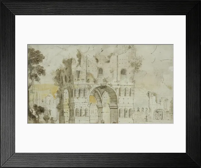 Framed Print : Arch of Janus in Rome, c17th century. Creator: Anon Framed Print : Arch of Janus in Rome, c17th century. Creator: Anon