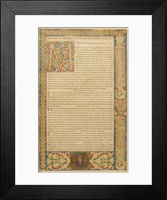 Framed Print : Leaf from Canzoniere e Trionfi, 1473. Creator: Unknown Framed Print : Leaf from Canzoniere e Trionfi, 1473. Creator: Unknown