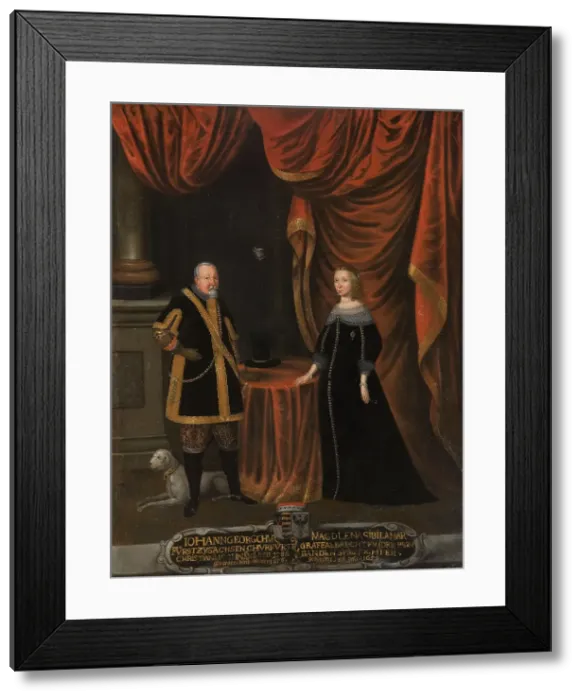 Framed Print : Johan Georg I, 1585-1656, Elector of Saxony, Magdalena Sibylla, 1652-1712, c17th century. Creator: Anon Framed Print : Johan Georg I, 1585-1656, Elector of Saxony, Magdalena Sibylla, 1652-1712, c17th century. Creator: Anon