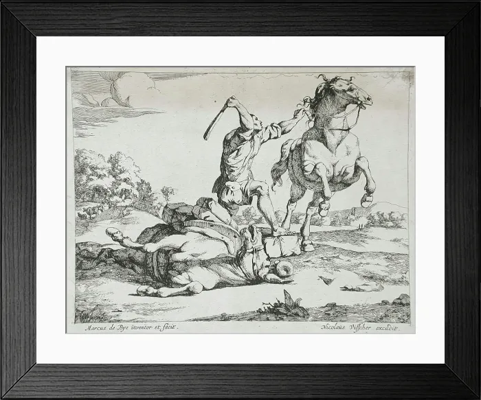 Framed Print : The Muleteer, 17th century. Creator: Marcus de Bye Framed Print : The Muleteer, 17th century. Creator: Marcus de Bye