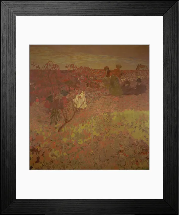 Framed Print : Walking in the Vineyard, between c1897 and c1899. Creator: Edouard Vuillard Framed Print : Walking in the Vineyard, between c1897 and c1899. Creator: Edouard Vuillard