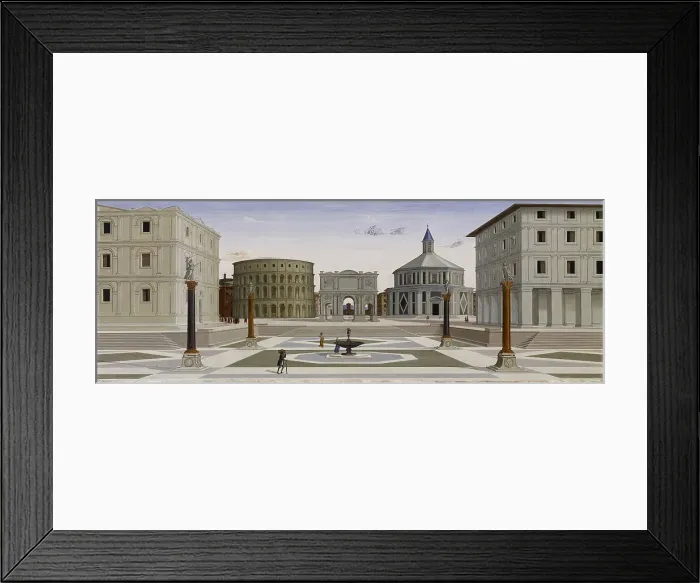 Framed Print : The Ideal City, c1480-1484. Creator: Unknown Framed Print : The Ideal City, c1480-1484. Creator: Unknown
