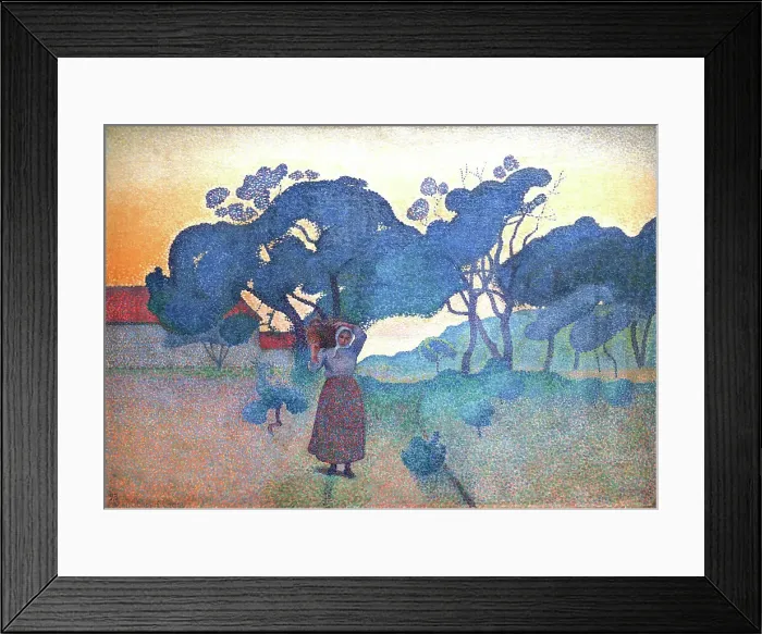 Framed Print : La Ferme (Soir), c.1892-1893. Creator: Cross, Henri Edmond (1856-1910) Framed Print : La Ferme (Soir), c.1892-1893. Creator: Cross, Henri Edmond (1856-1910)