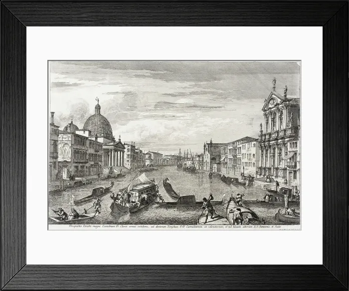 Framed Print : The Grand Canal Between San Simone Piccolo and Santa Chiara, between circa 1740 and circa 1741. Creator: Michele Marieschi Framed Print : The Grand Canal Between San Simone Piccolo and Santa Chiara, between circa 1740 and circa 1741. Creator: Michele Marieschi