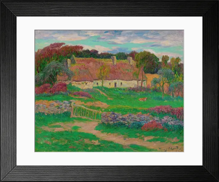 Framed Print : La Ferme du Pouldu, c.1895. Creator: Moret, Henry (1856-1913) Framed Print : La Ferme du Pouldu, c.1895. Creator: Moret, Henry (1856-1913)