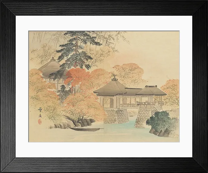 Framed Print : Twenty-Five Views of the Capital (image 1 of 29), Late 19th century. Creator: Morikawa Sobun Framed Print : Twenty-Five Views of the Capital (image 1 of 29), Late 19th century. Creator: Morikawa Sobun
