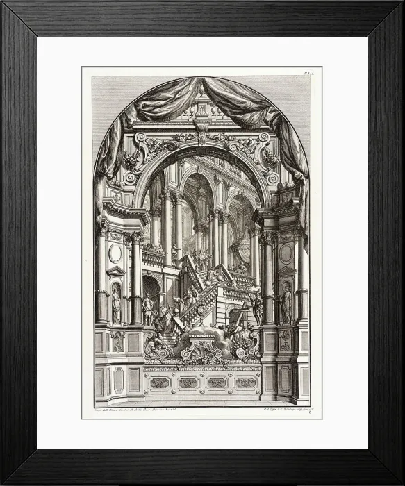 Framed Print : Christ Descending the Stairs, c1740. Creator: Johannes Andreas Pfeffel Framed Print : Christ Descending the Stairs, c1740. Creator: Johannes Andreas Pfeffel