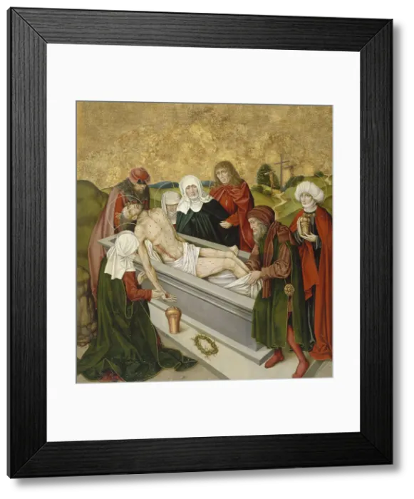 Framed Print : Altarpiece with the Passion of Christ: Entombment, c1480-1495. Creator: Unknown Framed Print : Altarpiece with the Passion of Christ: Entombment, c1480-1495. Creator: Unknown