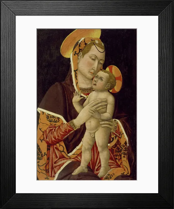 Framed Print : Virgin and Child, 1450-1460. Creator: Giovanni Francesco da Rimini Framed Print : Virgin and Child, 1450-1460. Creator: Giovanni Francesco da Rimini