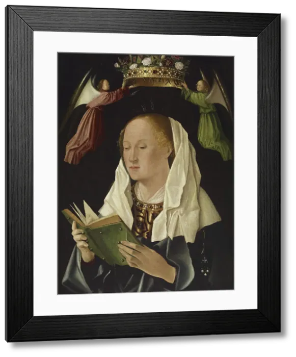 Framed Print : The Virgin Mary Reading, c1460-1462. Creator: Antonello da Messina Framed Print : The Virgin Mary Reading, c1460-1462. Creator: Antonello da Messina